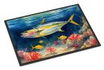 Yellowfin Tuna Doormat Front Door Mat Indoor Outdoor Rugs for Entryway, Non Slip Washable Low Pile, 24H X 36W