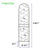 4 Pack Metal Garden Trellis 86.7" x 19.7" Rustproof Trellis for Climbing Plants Outdoor Flower Support Bird Deco Black
