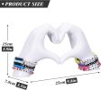 Hand Heart Decorative Statue, White Heart Decoration