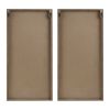 Two-tone 2-piece Wood Panel Wall Decor Set