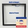 Bengal Tiger Framed Metal Print Bathroom, Kitchen, Office, Home Decor Wall Art Ready to Hang, Square, 8X8