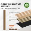 Wood Slat Acoustic Panels, 7.9 x 94.5 inch, MDF Accent Wooden Wall Panels for Modern Interior Wall Decor