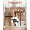 Baby Gate for Stairs, 31-48 in Adjustable Width, 36 in High Dog Gate, No Bottom Bar, One-Handed Operation