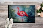 NEW Flamingo Doormat Front Door Mat Indoor Outdoor Rugs for Entryway, Non Slip Washable Low Pile, 18H X 27W