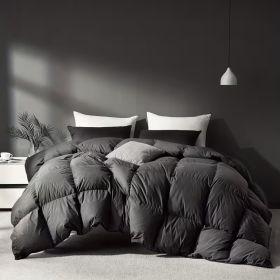 All Season Queen Cooling Comforter - Premium 2100 Series Down Alternative Comforter - Quilted Duvet Insert With Corner Tabs - Luxury Soft Hotel Comfor (Option: Grey King 90x102in)