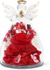 Gifts for Mom Birthday Gifts for Women Preserved Rose Forever Flower in Glass Angel Figurines Fresh Flowers for Delivery Anniversary Mothers Day Real