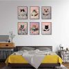 6 Piece Vintage Reading Quote Wall Art Prints, Retro Book Lover Canvas Posters with Inspirational Library Quotes