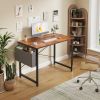 31IN Computer Desk for Home Office, Modern Study Work Table Simple Style for Bedroom, Writing Desks with X-Shaped Reinforcement