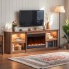 23 Inch 1500W Recessed Electric Fireplace Insert with Remote Control