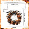 Halloween New Hot Selling Riding Broom Magical Witch Creative Wooden Printing Doors and Windows Garden Hanging Decoration