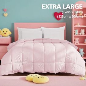 Pink Comforter Insert, Soft And Comfortable Against The Skin, Suitable For All Seasons, Machine Washable, Perfect For Home And Bedroom, And Makes A Gr (Option: defaulttitle)